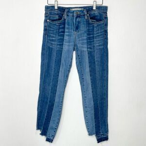 Chelsea and Violet color block raw edge skinny jeans - Women’s 28
